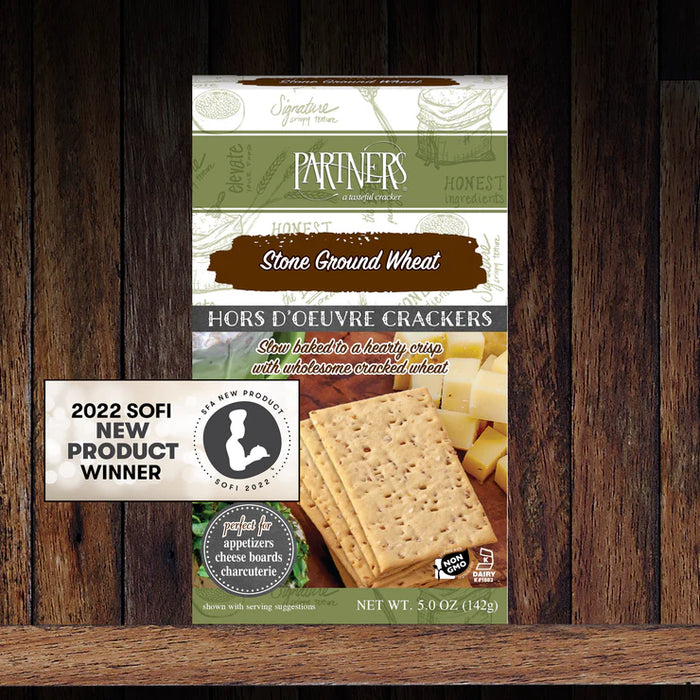 Partners Crackers - Stone Ground Wheat Crispbreads (142g)