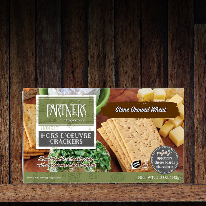 Partners Crackers - Stone Ground Wheat Crispbreads (142g)