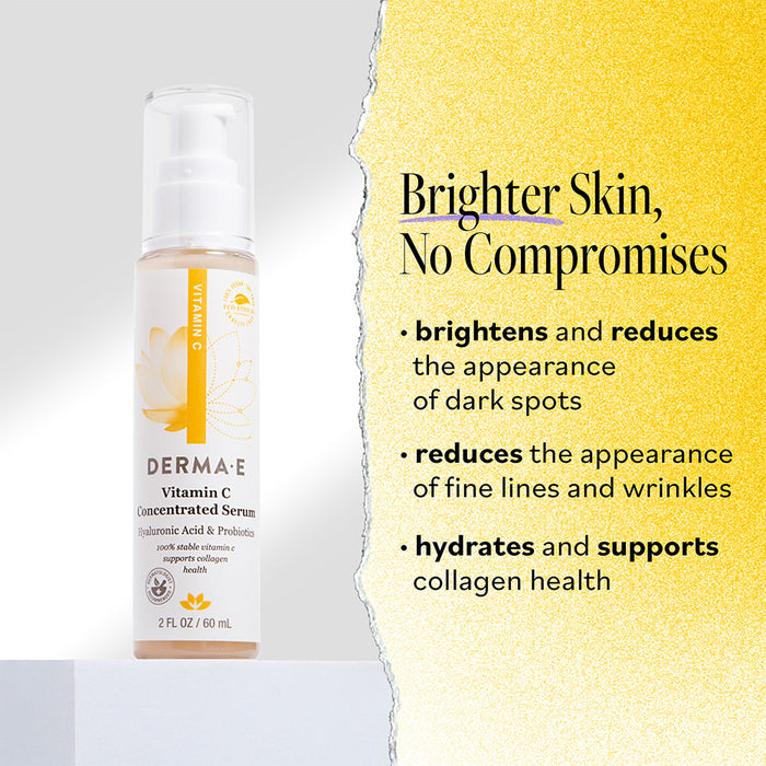Derma-E Vitamin C Concentrated Serum with Hyaluronic Acid & Probiotics 30ml