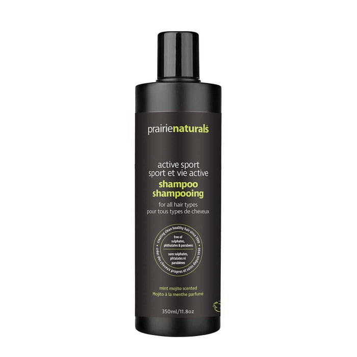 Prairie Naturals Active Sport Men's Shampoo - Energizing & Refreshing Hair Cleanser (350ml)