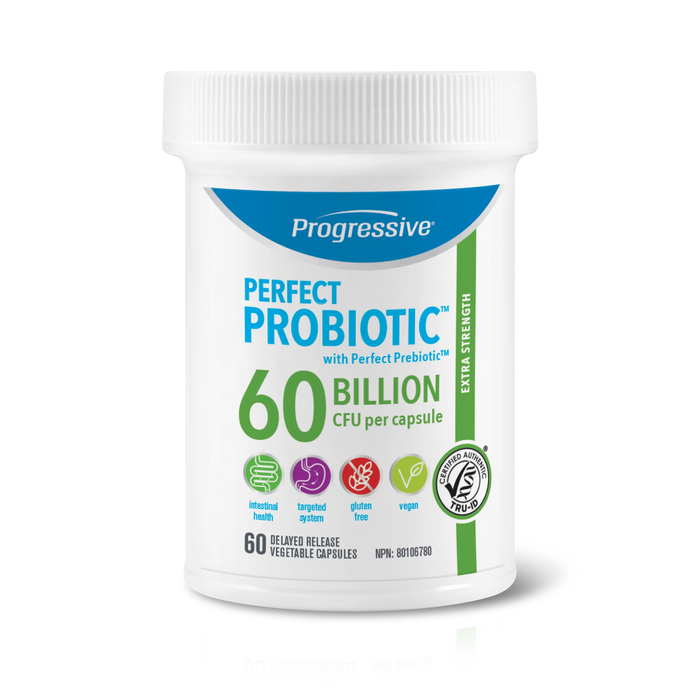 Progressive Perfect Probiotic Extra Strength 60 Billion CFU (Delayed Release) 60vcaps