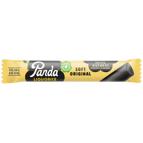 Panda Natural Licorice - Original Black Licorice Bar (32g, Vegan)