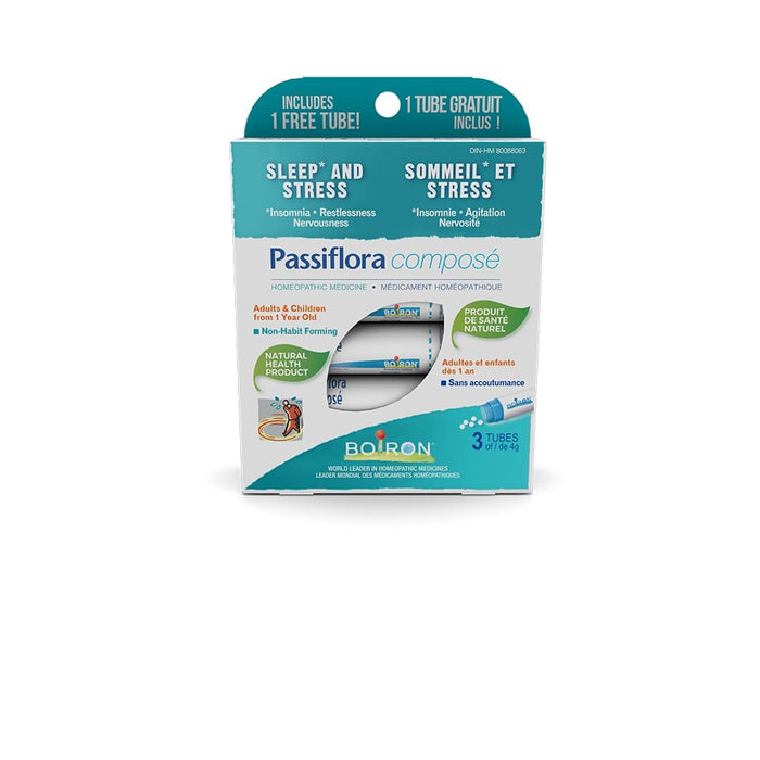 Boiron Homeopathic Passiflora Compose - pack of 3 tubes, 40g each 3tubes of 40g