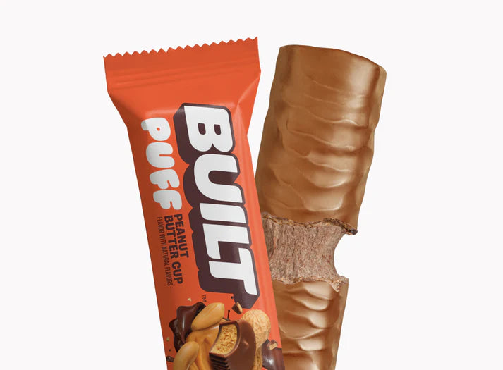 Built Puff Peanut Butter Cup – Protein Bar, Marshmallow Texture (40g)