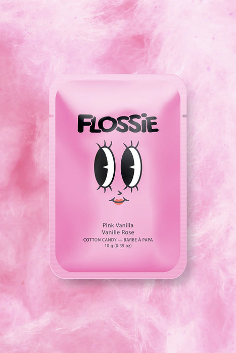 Flossie Pink Vanilla Cotton Candy – Gourmet Flavored Treat (Single Pack)