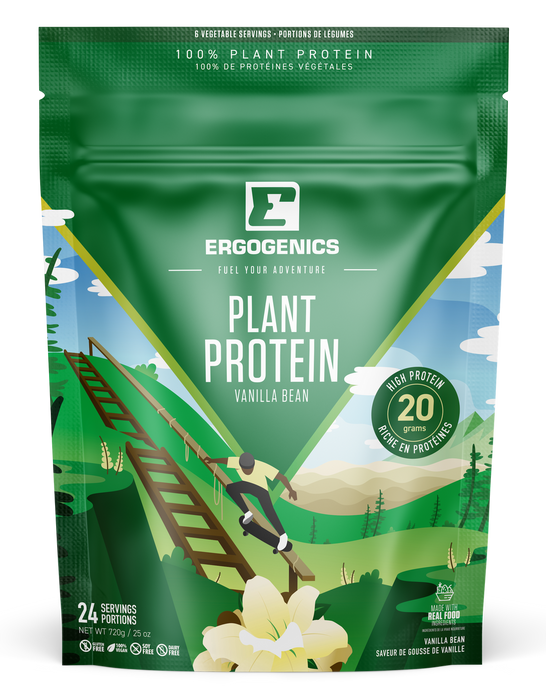 Ergogenics Plant Protein – Vanilla Plant-Based Protein Powder (720g)