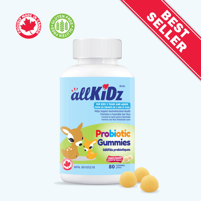 AllKidz Probiotic Gummies Yogurt Flavour 80 gummies