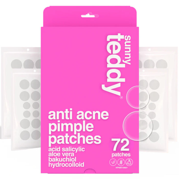 Teddy Anti-Acne Patches – Clear Invisible Design (36 Patches) 36patches
