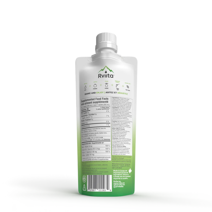 Rviita Prospearity Apple Pear Green Tea - Refreshing Natural Beverage (355ml)