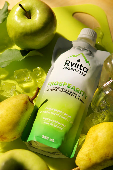 Rviita Prospearity Apple Pear Green Tea - Refreshing Natural Beverage (355ml)