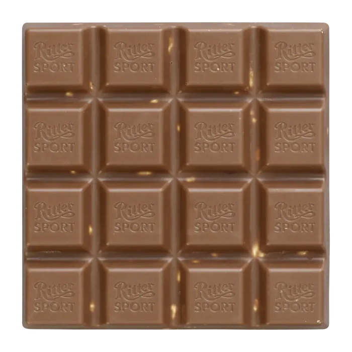 Ritter Sport Milk Chocolate with Whole Hazelnuts – Classic Milk Chocolate with Whole Hazelnuts (100g)
