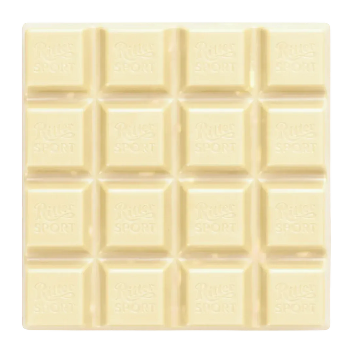 Ritter Sport White Chocolate with Whole Hazelnuts – Creamy White Chocolate with Crunchy Hazelnuts (100g)