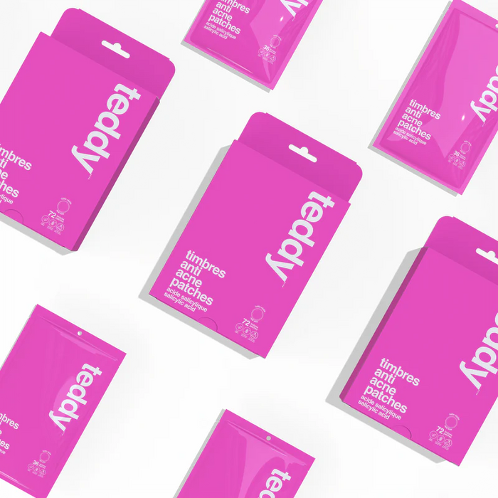 Teddy Anti-Acne Patches – Clear Invisible Design (36 Patches) 36patches