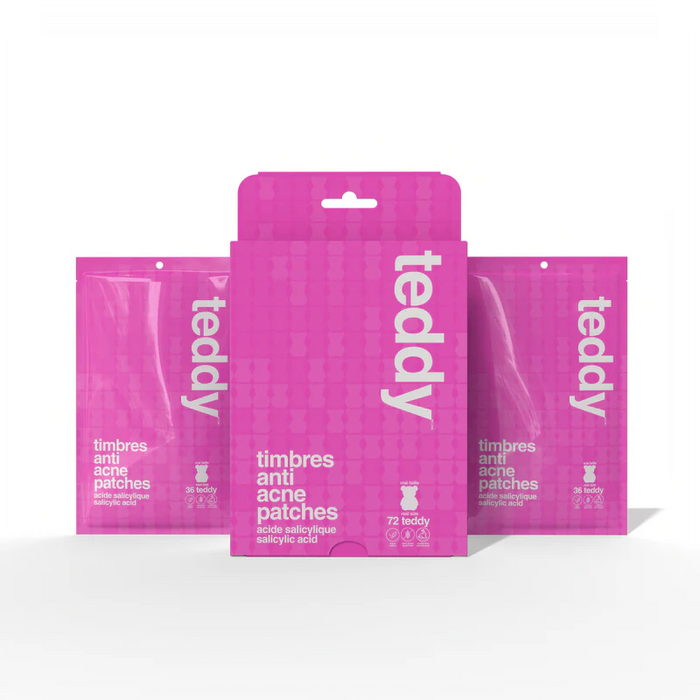 Teddy Anti-Acne Patches – Teddy Bears Design (36 Patches) 36patches