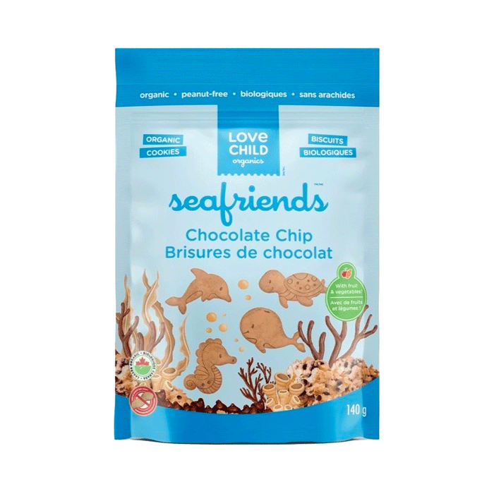 Love Child Organics Seafriends Chocolate Chip Organic Cookies 140g