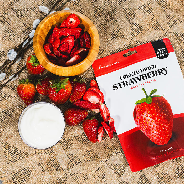 Frostbites Freeze Dried Strawberry – Crunchy Fruit Snack (25g)