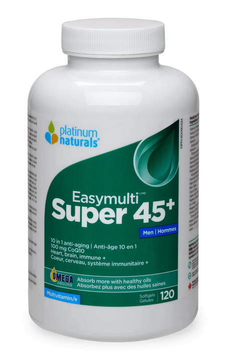 Platinum Naturals Mens Easymulti Vitamins 45+ 120 Softgels