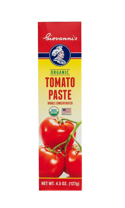 Giovanni's Organic Tomato Paste – Non-GMO, No Additives (130g)