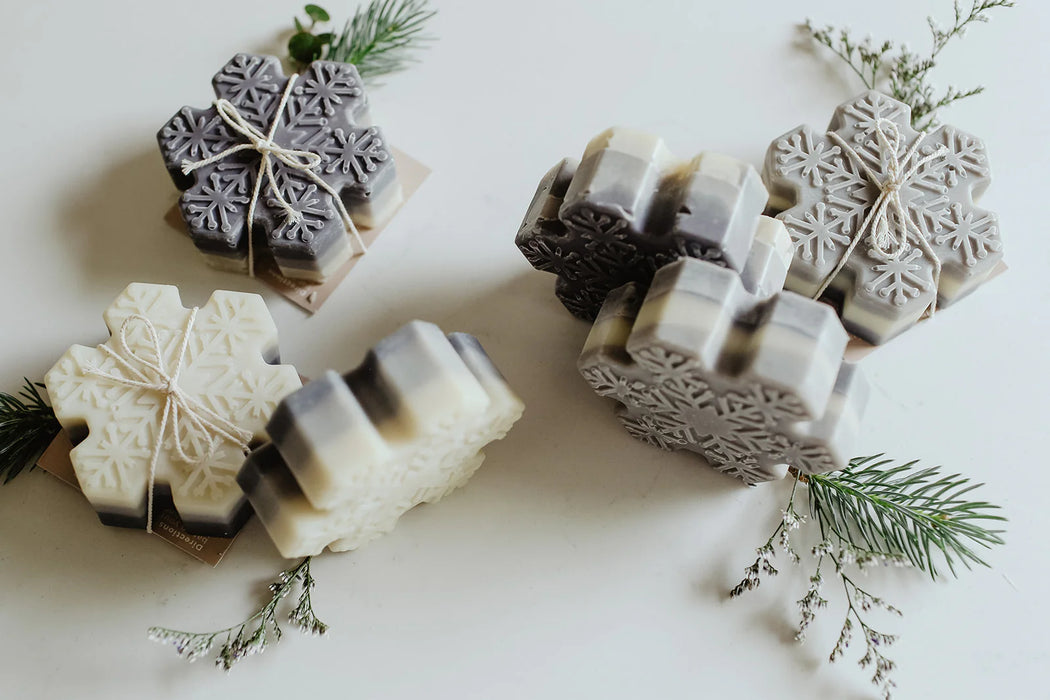 Soap Bath Co. Snowflake Soap Bar – Winter-Themed Moisturizing Soap (100g)