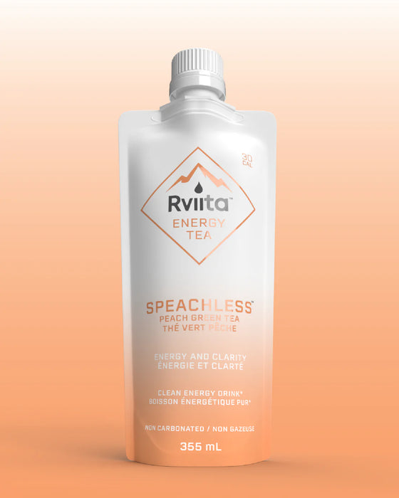Rviita Speachless Peach Energy Tea - Refreshing Natural Beverage (355ml)