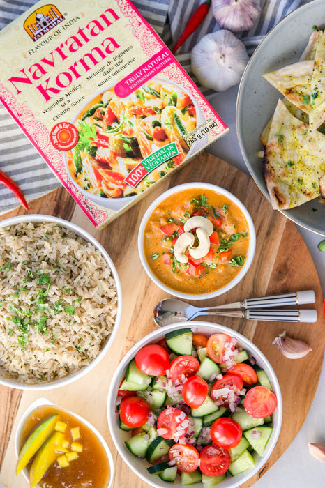 Taj Mahal Flavour of India; Navratan Korma (Vegetable Medley in a Creamy Sauce) 285g