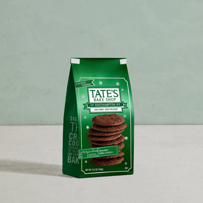 Tate's Cookies Chocolate Toffee – Crunchy Gourmet Cookies (184g