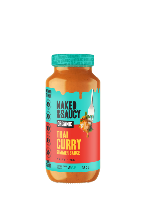 Naked & Saucy Organic Thai Curry Simmer Sauce, Dairy Free 350g