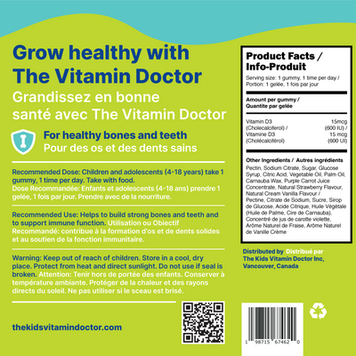 The Kids Vitamin Doctor Vitamin D Gummies 90gummies
