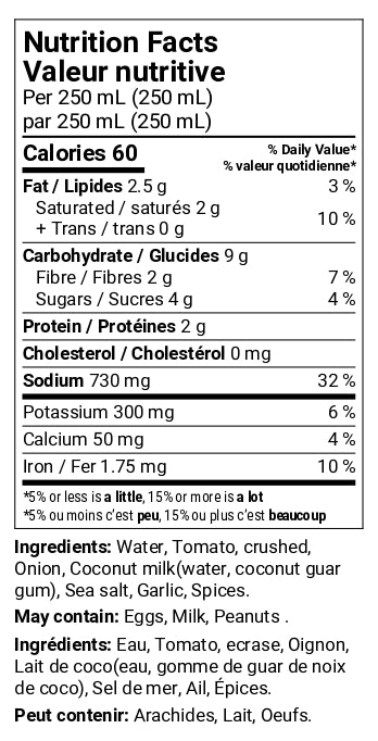 Kits Kitchen Slightly Spicy Tomato + Basil Soup 700ml