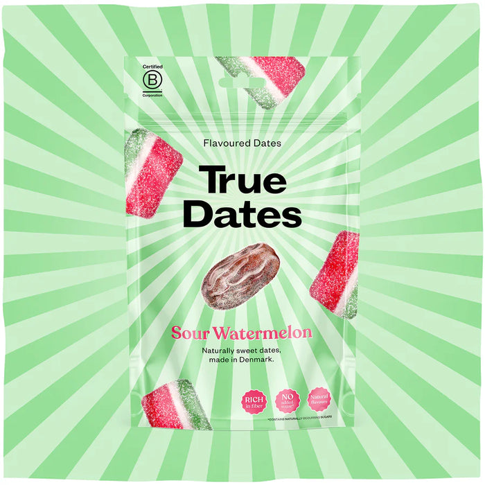 True Dates Sour Watermelon – Plant-Based Candy, No Added Sugar (100g)