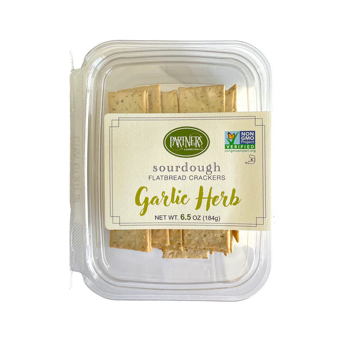 Partners Sourdough Crackers - Garlic Herb Flavor (184g)