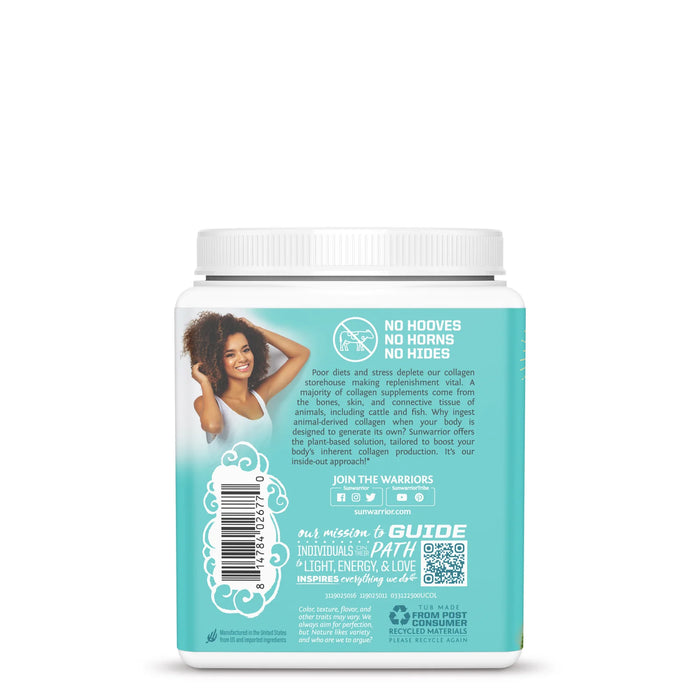 Sunwarrior Collagen Building Protein Peptides with Hyaluronic Acid & Biotin (Chocolate Fudge) 500g