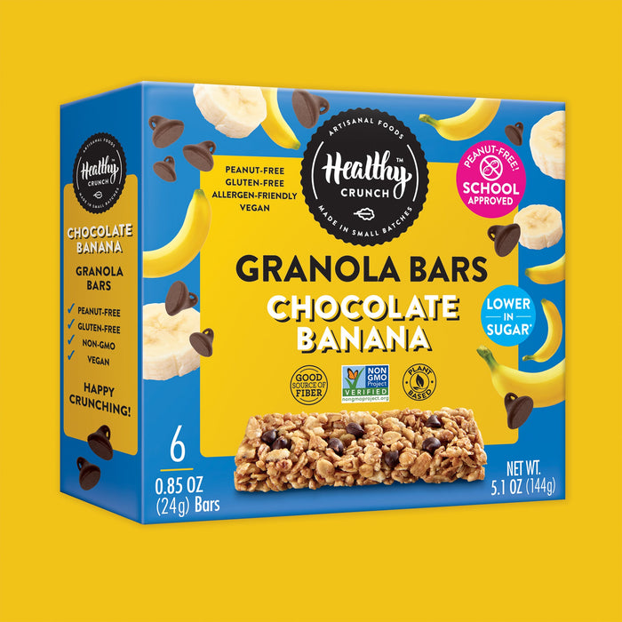 Healthy Crunch Chocolate Banana Granola Bars 5X24g