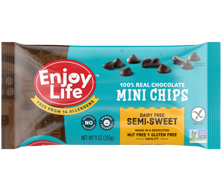 Enjoy Life Mini Chocolate Chips – 100% Real, Dairy-Free (255g)