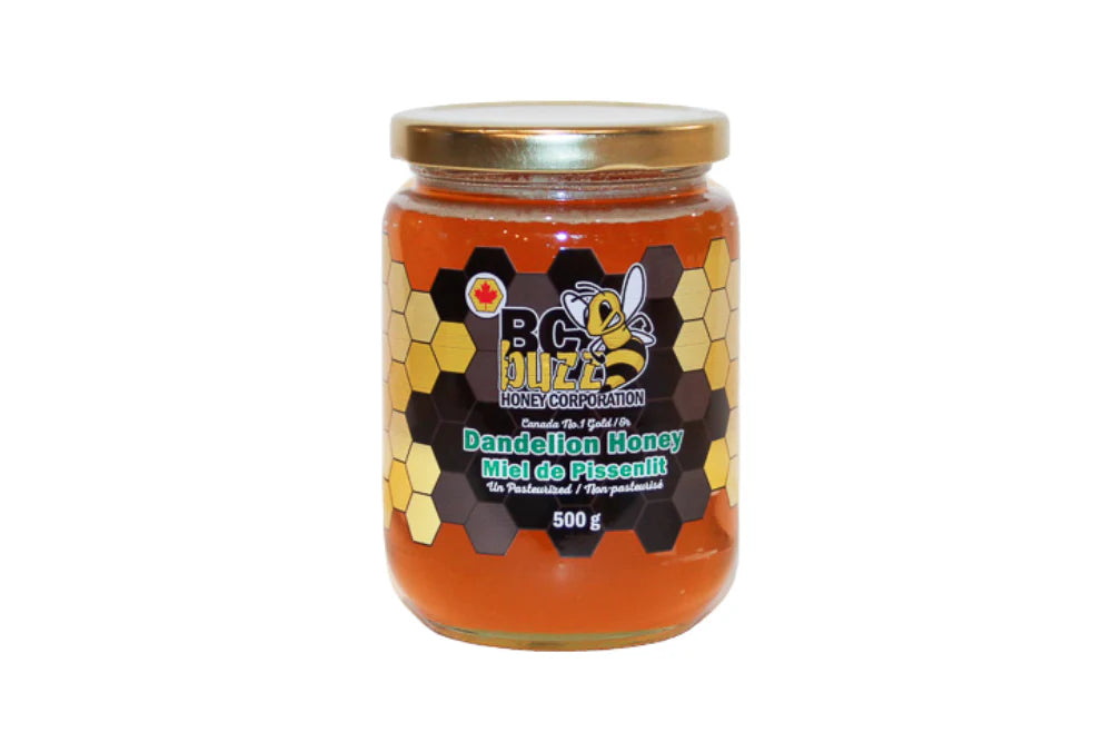 BC Buzz Raw Clover Honey Unfiltered 500g
