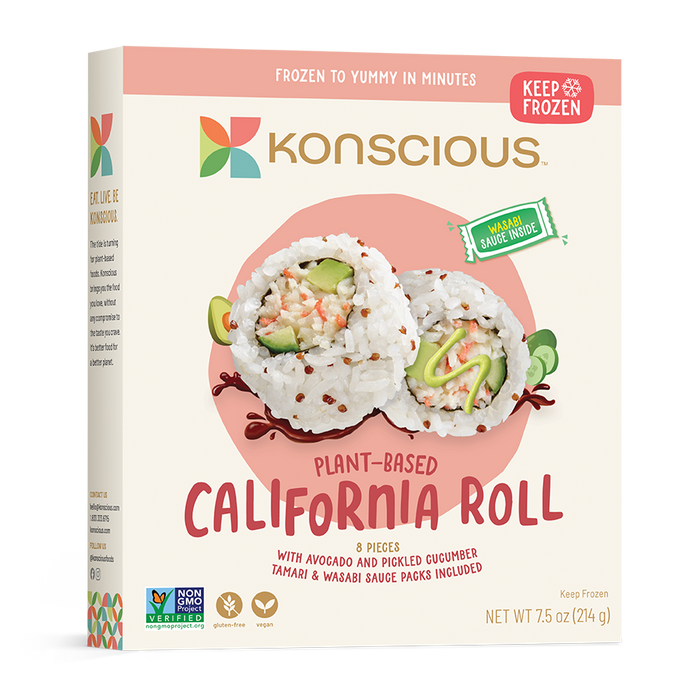 Konscious Plant Based California Roll With Avocado & Cucumber 210g