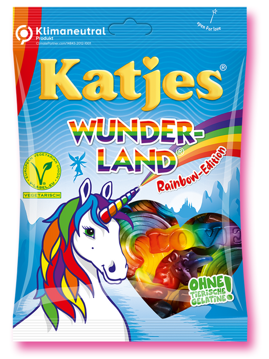 Katjes Wonderland Rainbow Edition - Fruity Gummy Candy (170g)