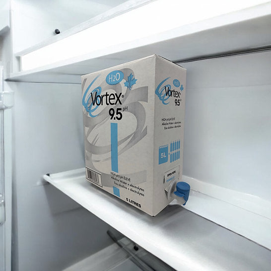 Vortex Alkaline Water – 9.5 pH, Bag-in-Box Format (5L)