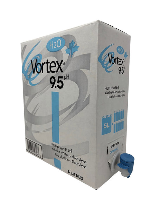 Vortex Alkaline Water – 9.5 pH, Bag-in-Box Format (5L)