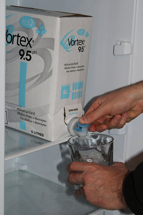 Vortex Alkaline Water – 9.5 pH, Bag-in-Box Format (5L)