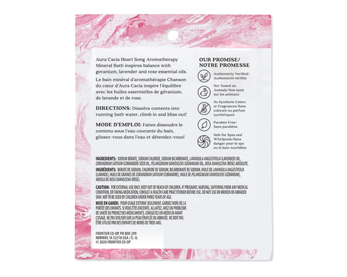 Aura Cacia Aromatherapy Mineral Bath Heart Song  70.9g