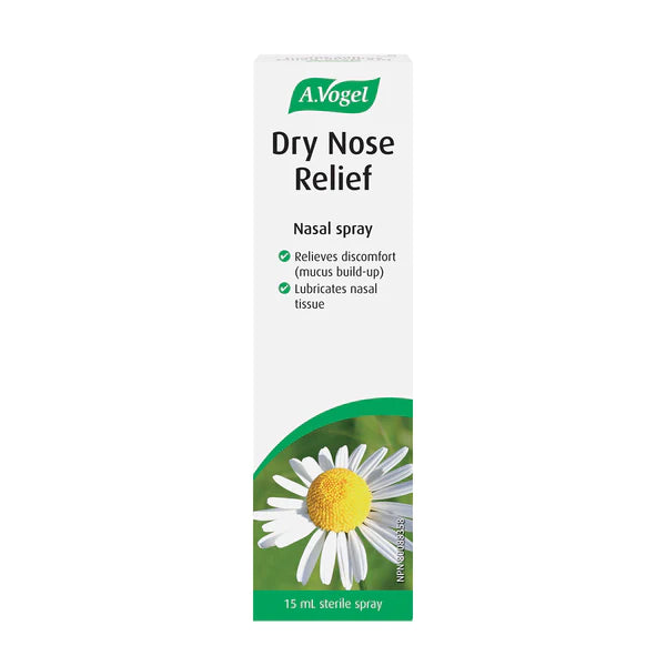 A.Vogel Dry Nose Relief Spray - Relieves Discomfort (Mucus Build-Up), Lubricates Nasal Tissue. 15ml