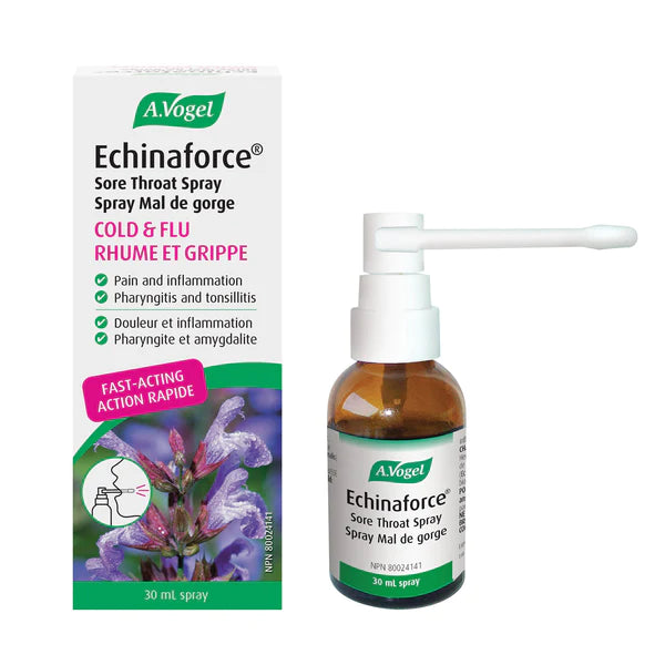 A. Vogel - Echinaforce Cold & Flu Sore Throat Spray (Fast Acting Treatment) 30ml