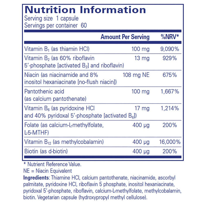 Pure Encapsulations B-Complex Plus 120vegiecaps