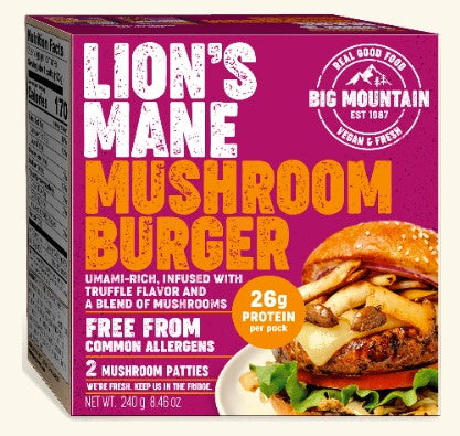 Big Mountain Foods Lion's Mane Mushroom Burger 240g