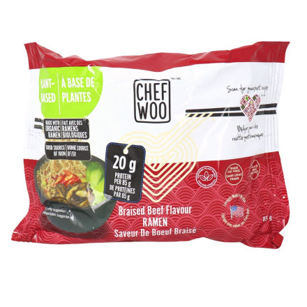 Chef Woo Plant Based Ramen Braised Beef Flavour  85g
