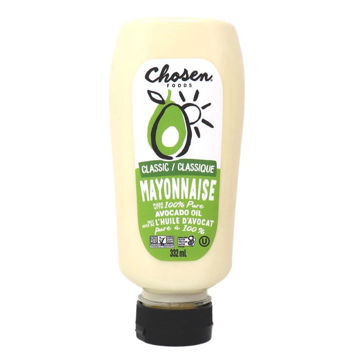 Chosen Foods Classic Mayonnaise - 100% Pure Avocado Oil 332ml
