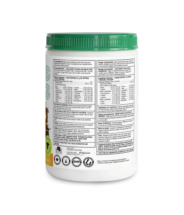 Organika Enhanced Collagen Protein – Chocolate Pumpkin Spice Collagen Powder (252g)