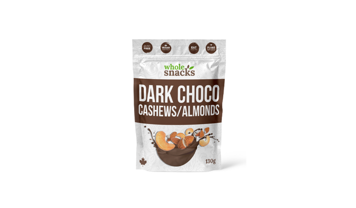 Whole Snacks Dark Choco Cashews/Almonds 130g