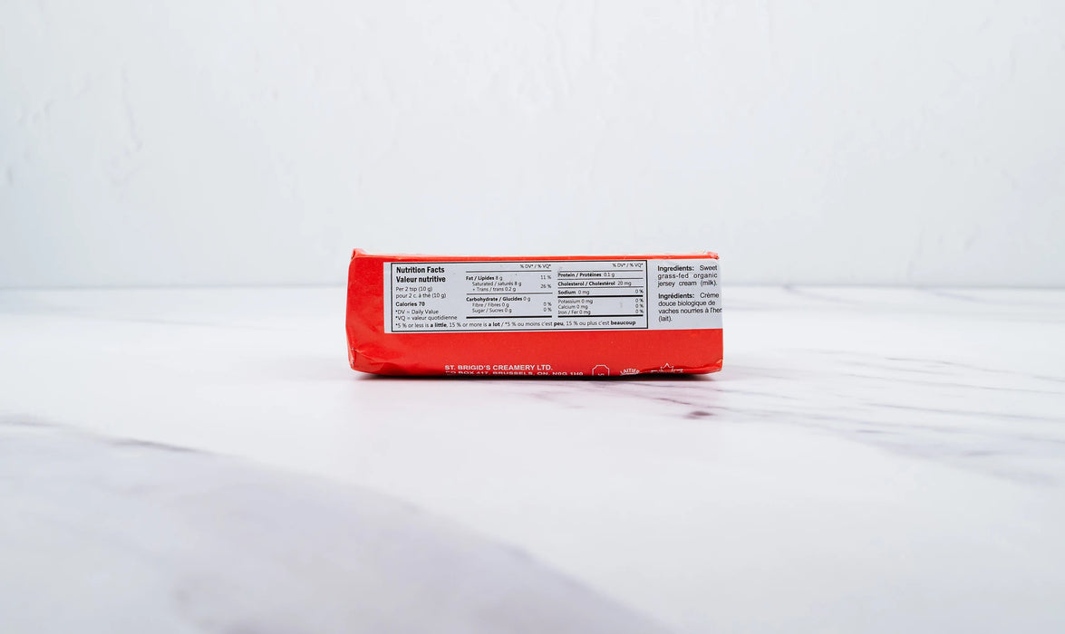 St. Brigid's Creamery Unsalted Jersey Butter – Grass-Fed, Small Batch (250g)